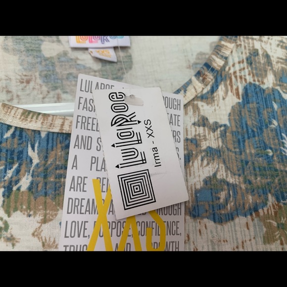 NWT LuLaRoe Irma Tunic Top - Picture 4 of 5